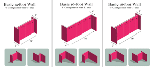 Moveable wall museum wall portable wall pricing