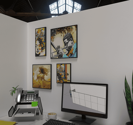 temporary wall panels for desks