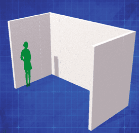 basic Pareti moveable wall portable wall sets