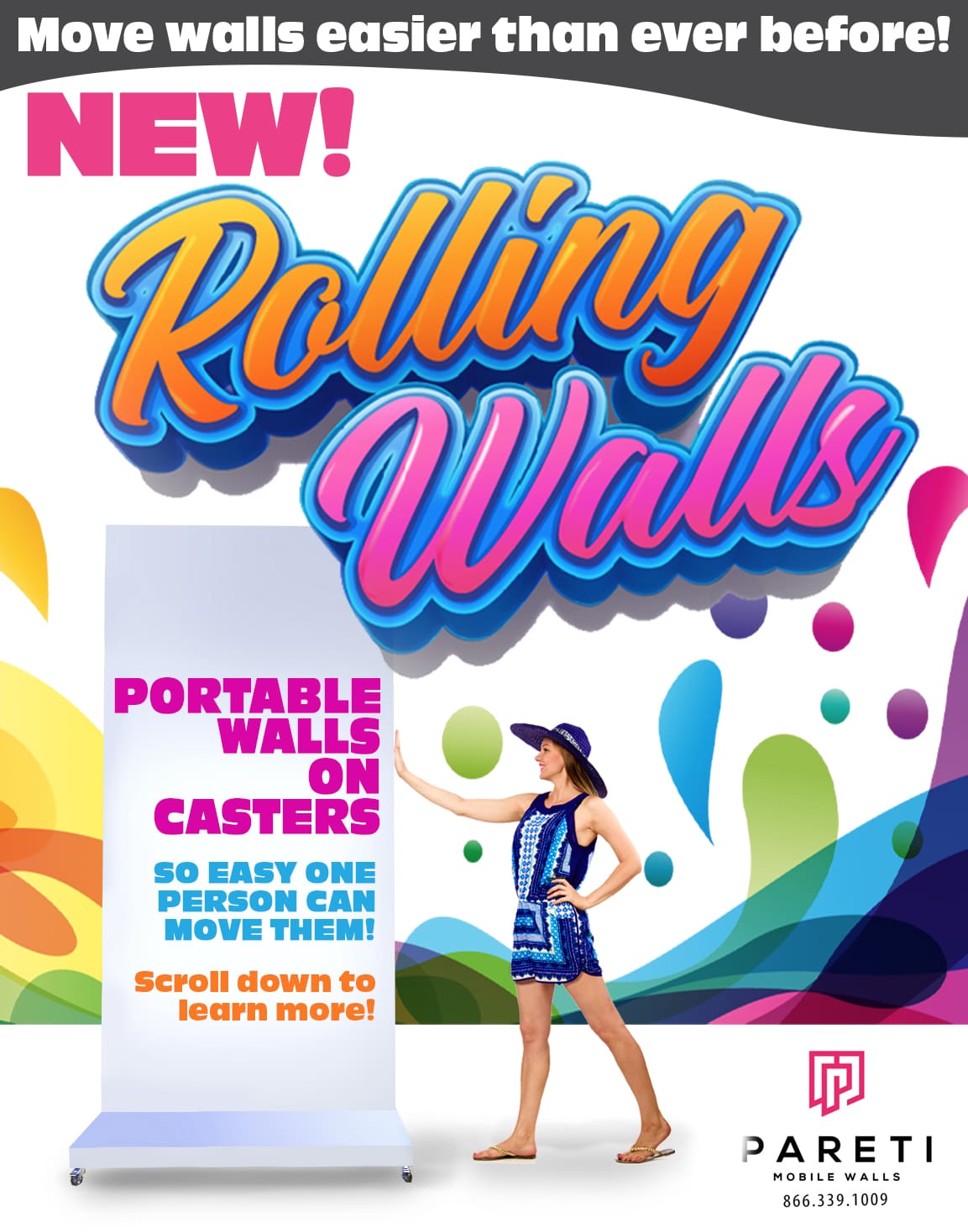 Art Exhibit with Pareti Mobile Walls