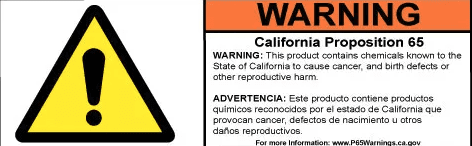 Prop 65 Warning