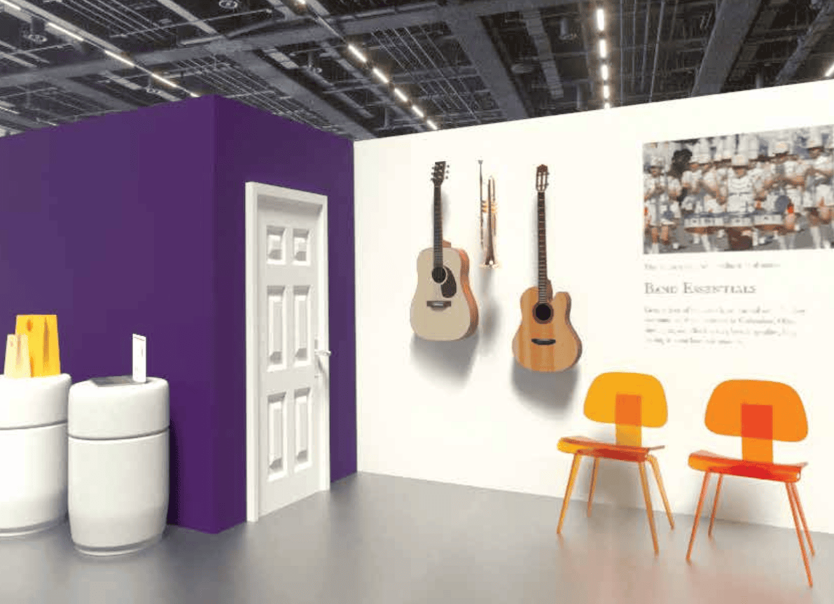 20 ft booth with closet Hang heavy things with Pareti Mobile walls