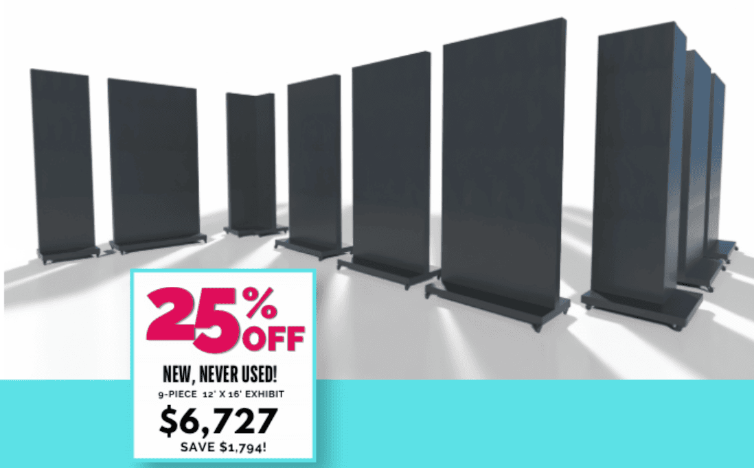 SAVE BIG on modular walls and walls on casters in our 2026 End of Summer Sale